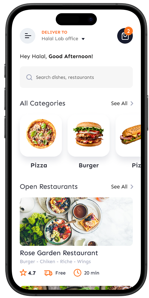 Mockup de aplicación móvil